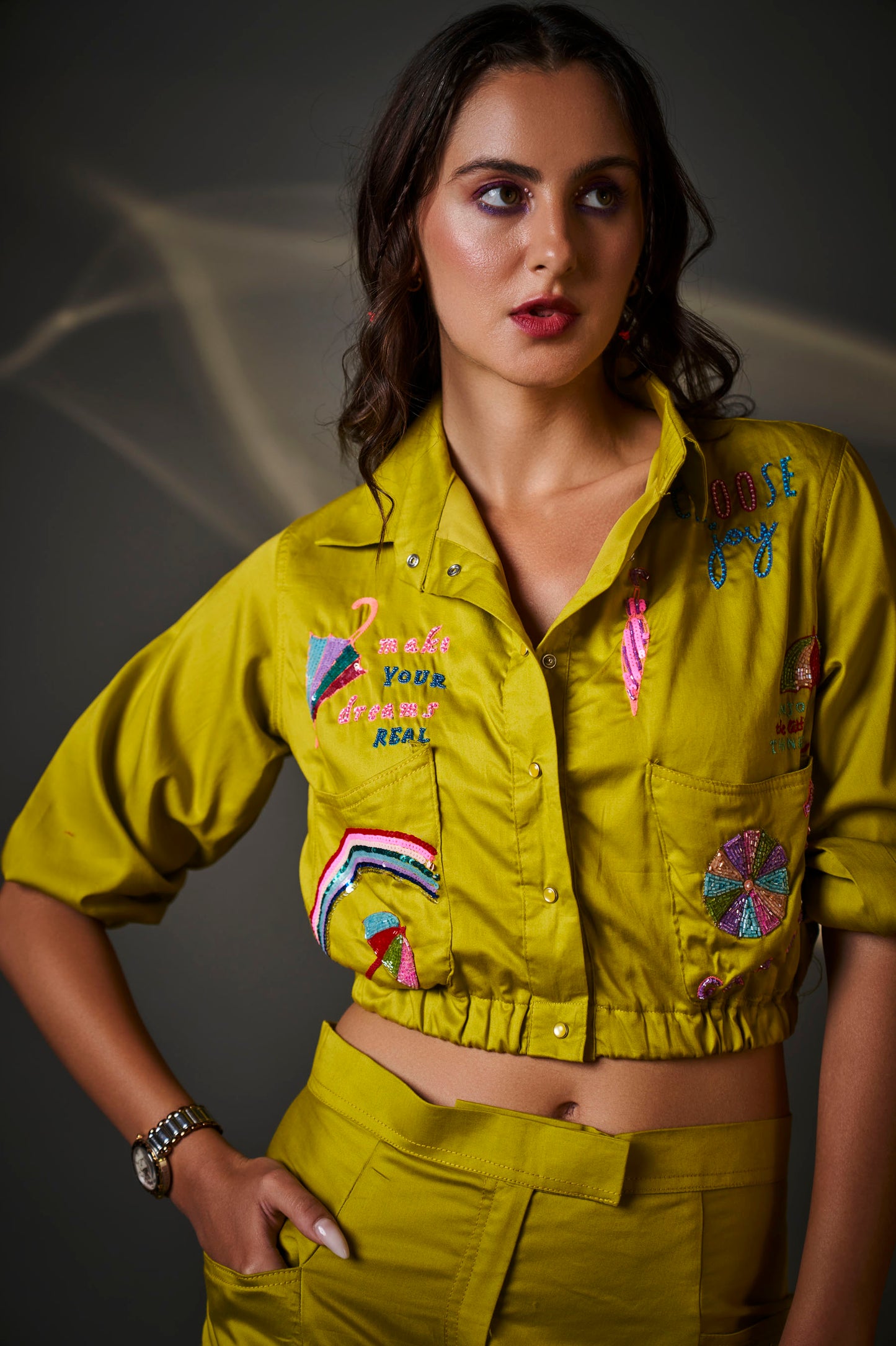 UMBRELLA BOMBER JACKET WITH SHORTS