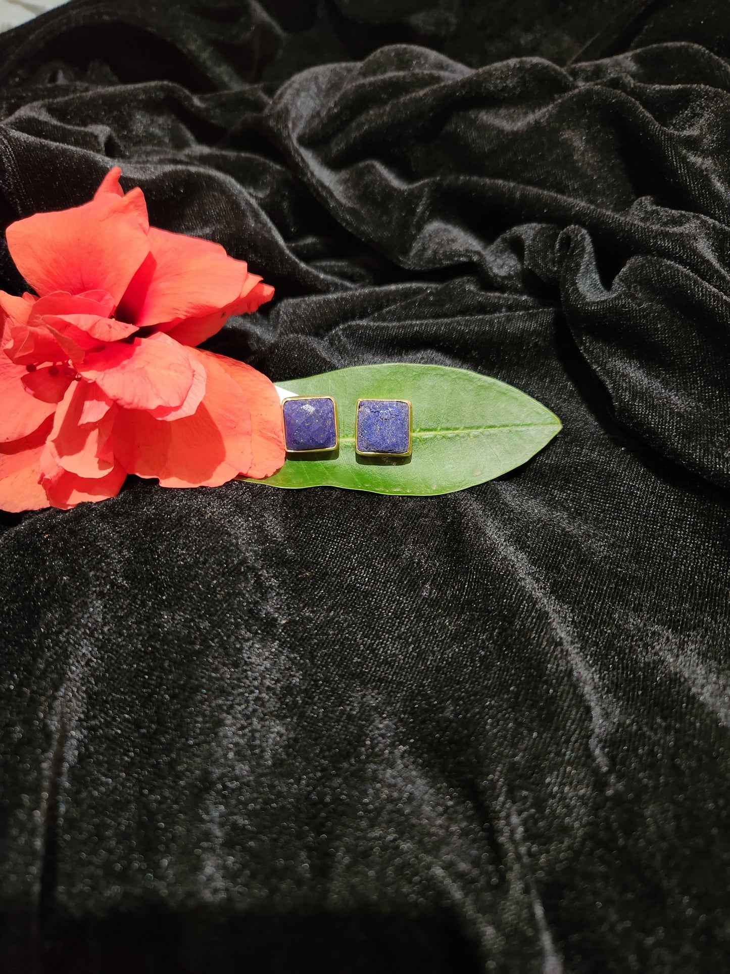 Classic Lapis Lazuli Square Studs
