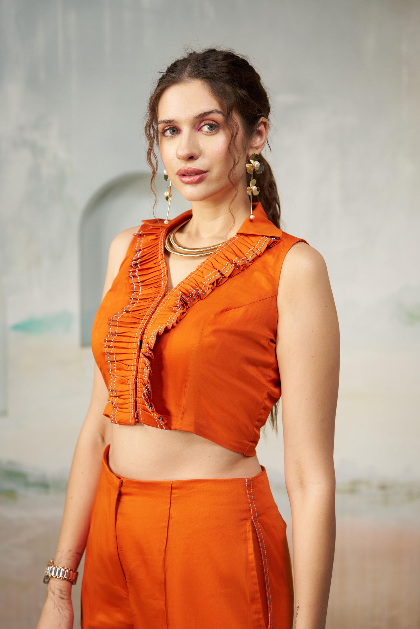 Vibrant Orange Co-ord Set
