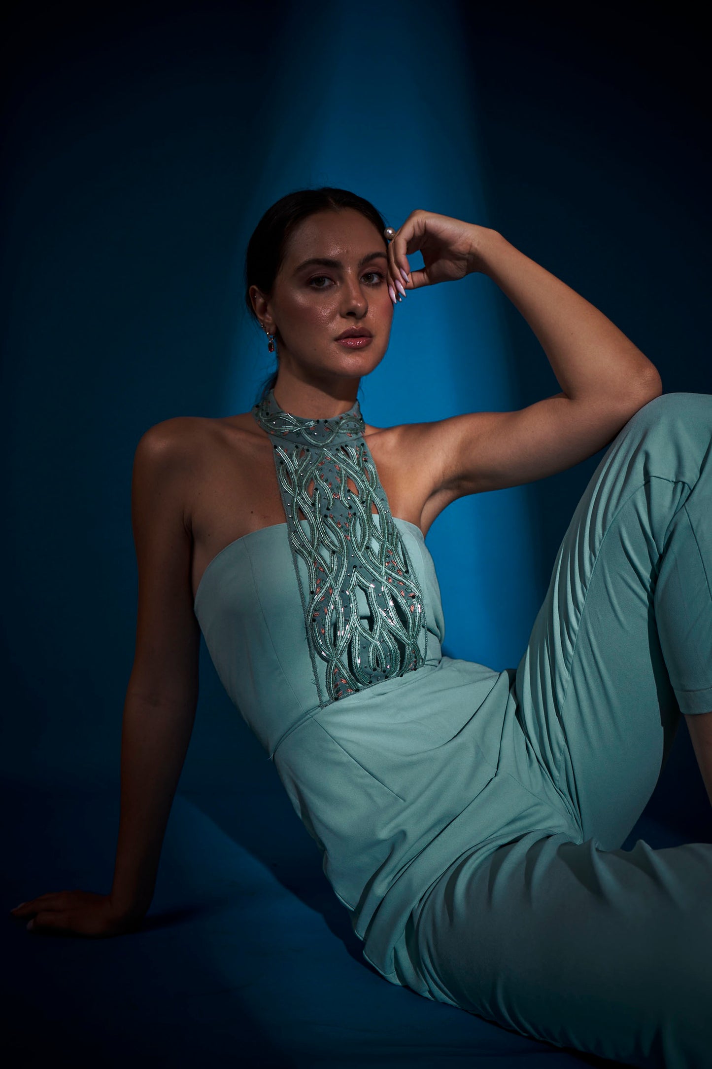 SAGE CUTWORK JUMPSUIT