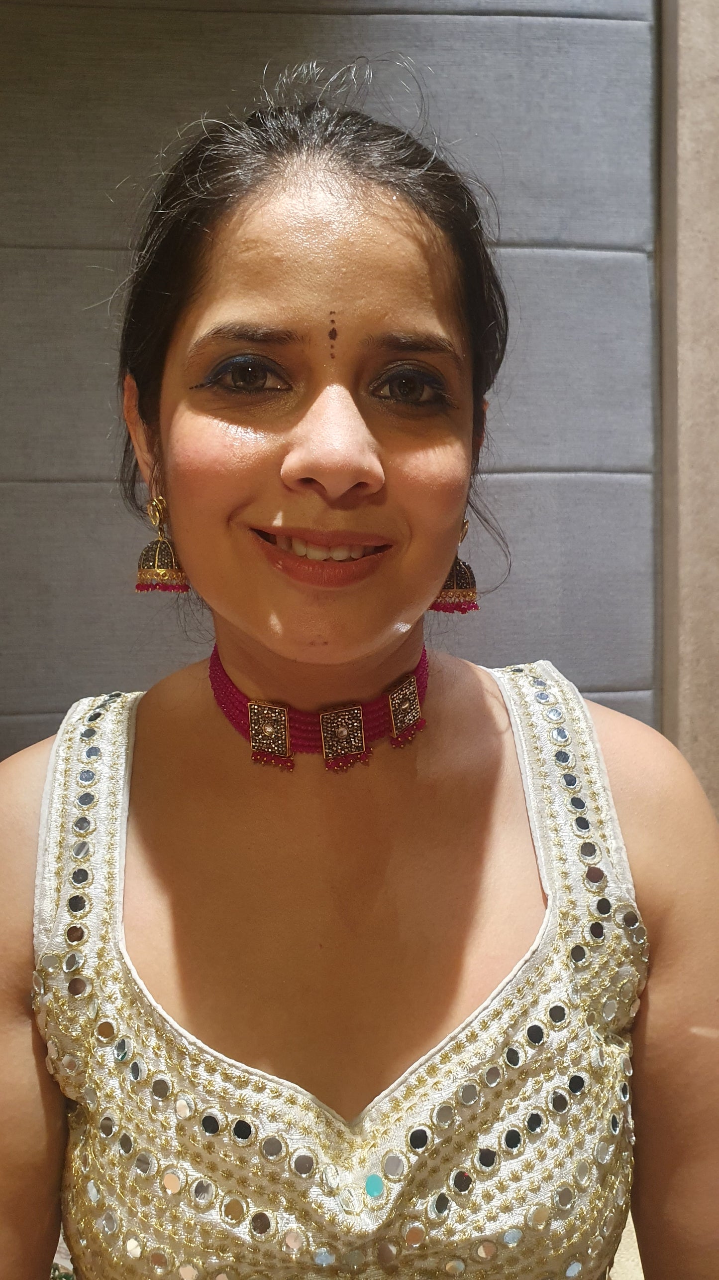 Choker Square Style Rani Pink