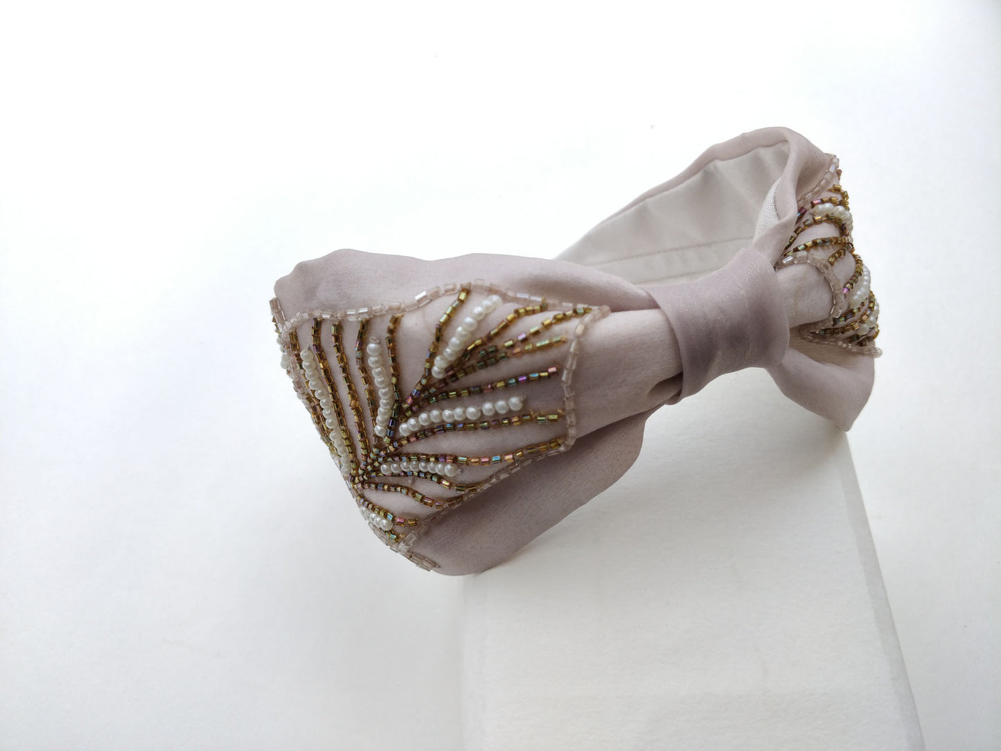 Whispering Strands In Beige Hairband