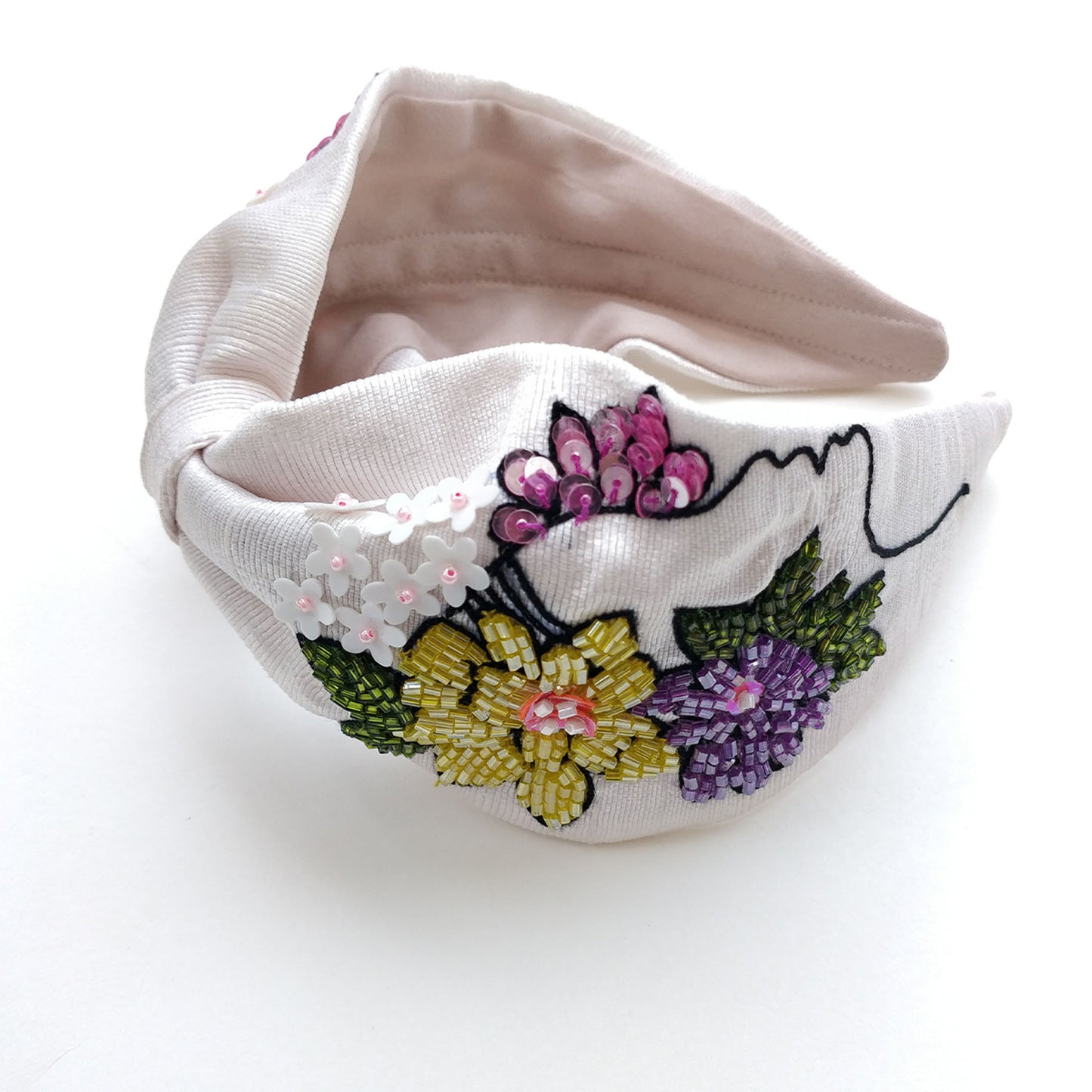 Pink Flower Girl Hairband