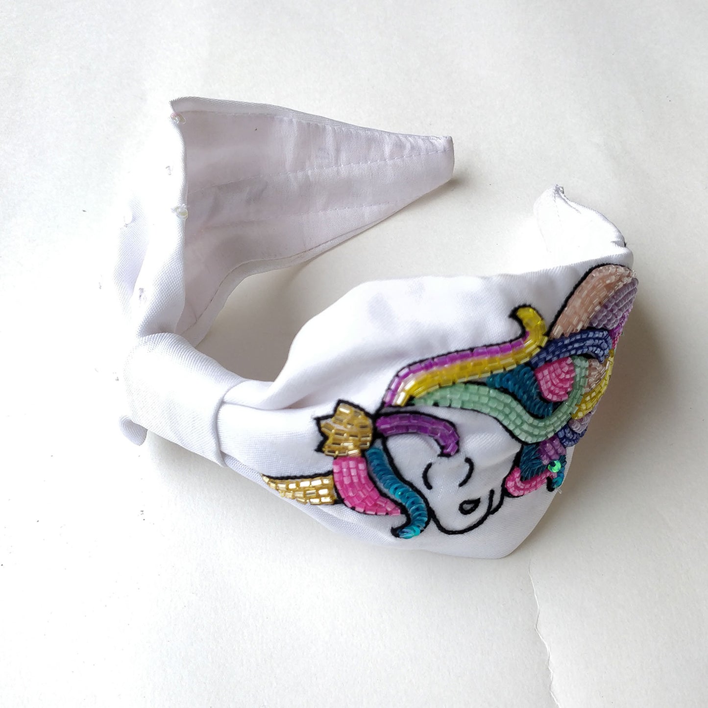 White Unicorn Hairband
