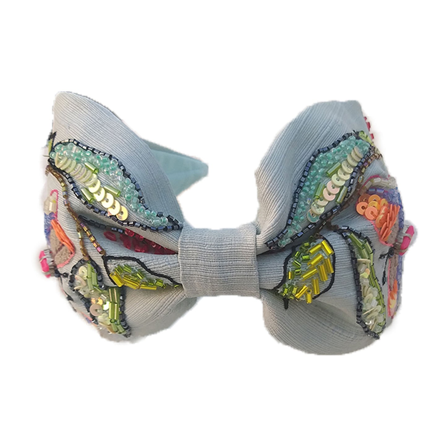 Butterfly On Green Leaves Hairband