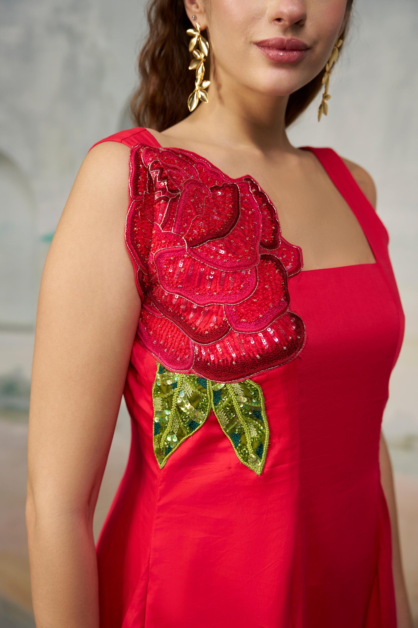 Bold Red Statement Dress
