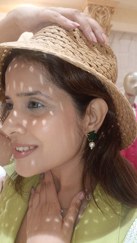 Ethereal Harmony Green Studs