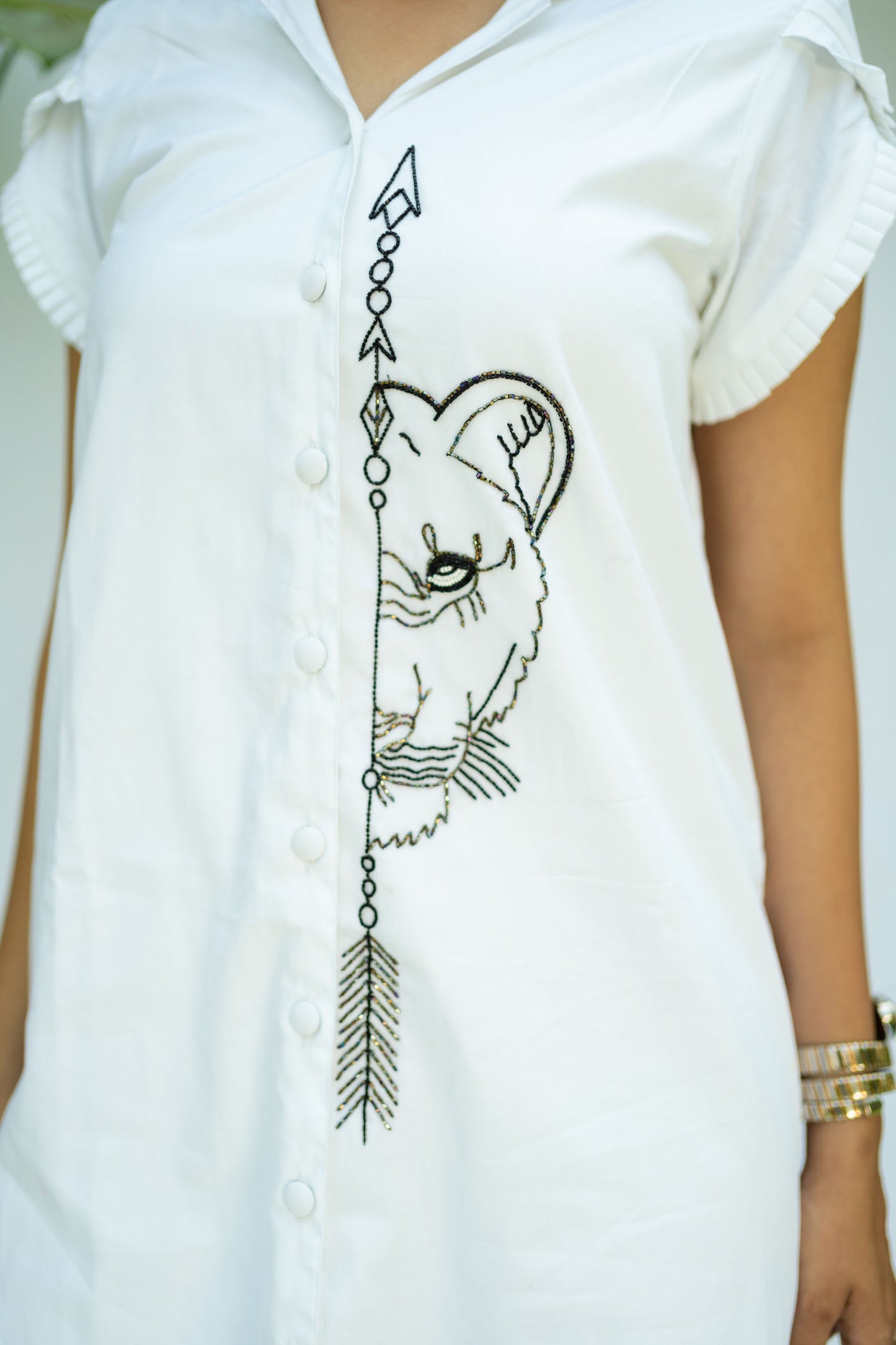 WHITE LIONESS DRESS