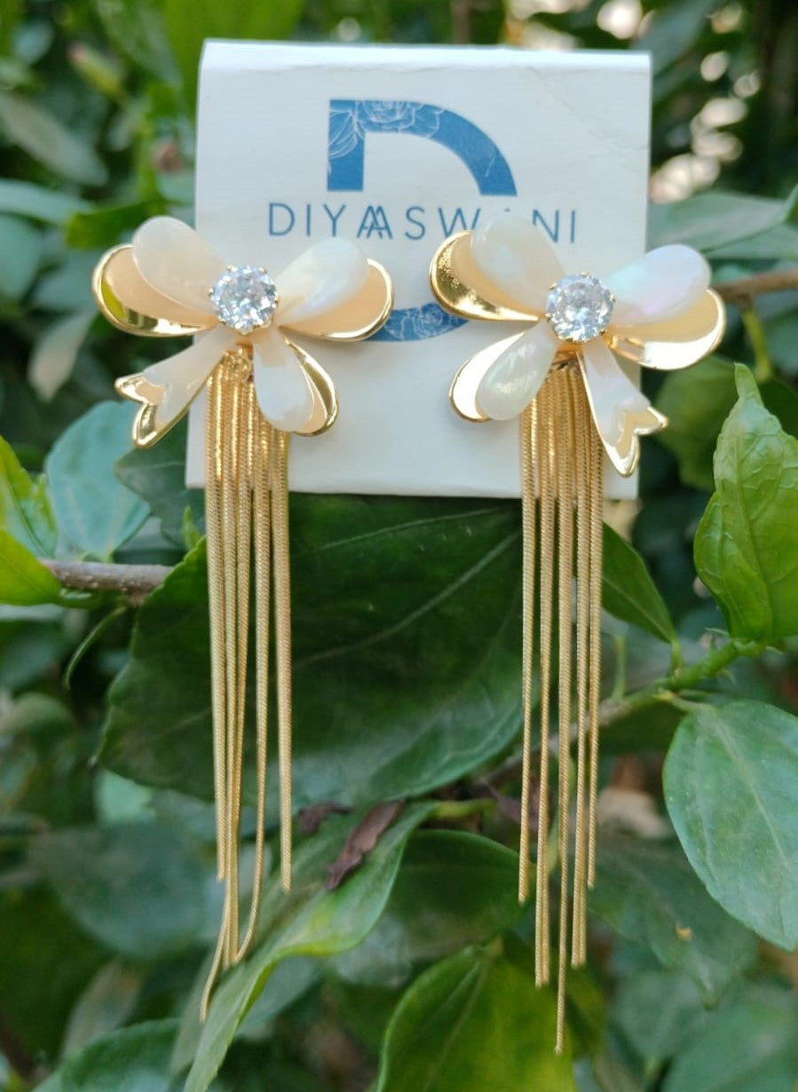 Glamorous Bow Drop Earrings