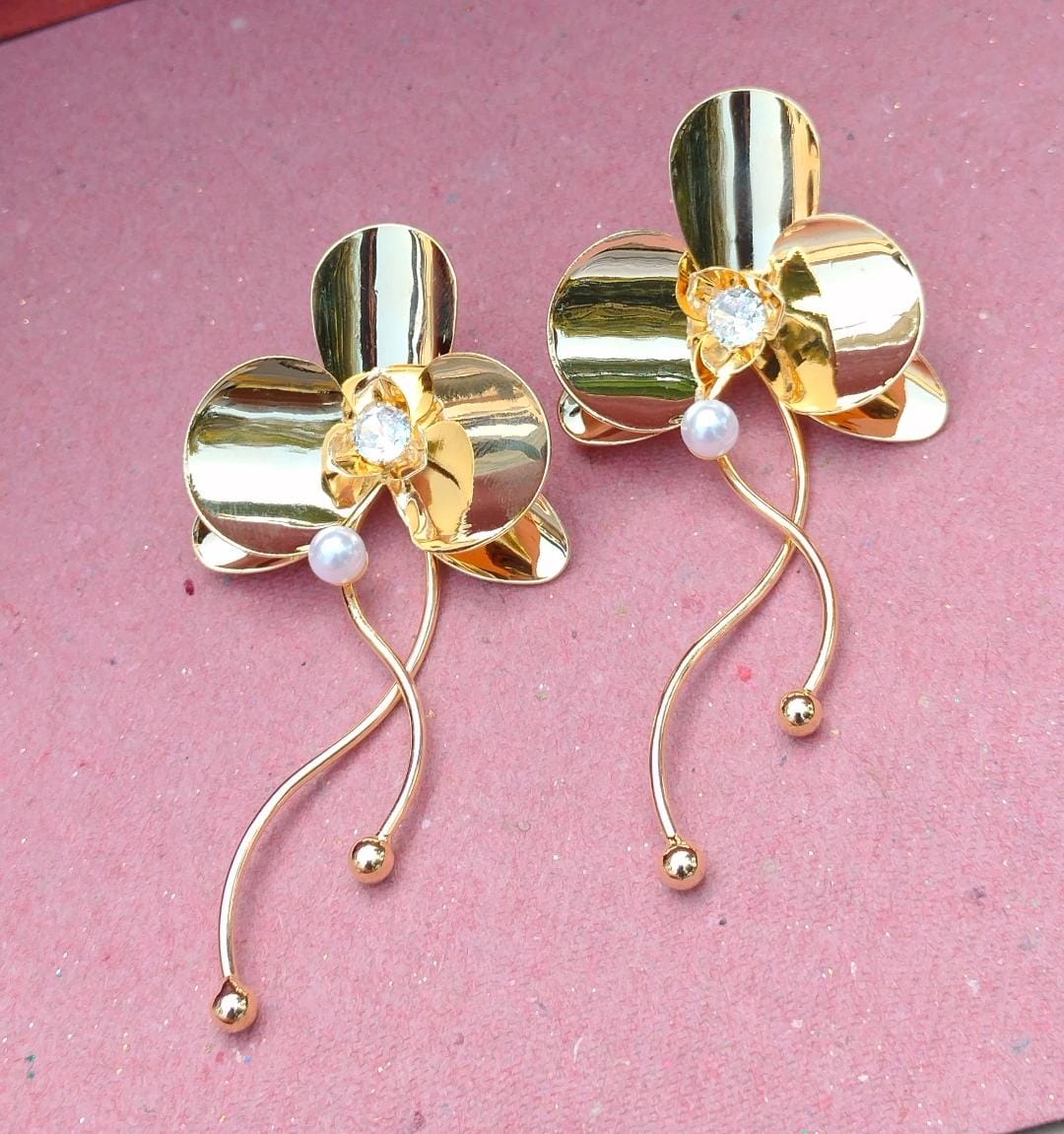 Luxe Floral Drop Earrings