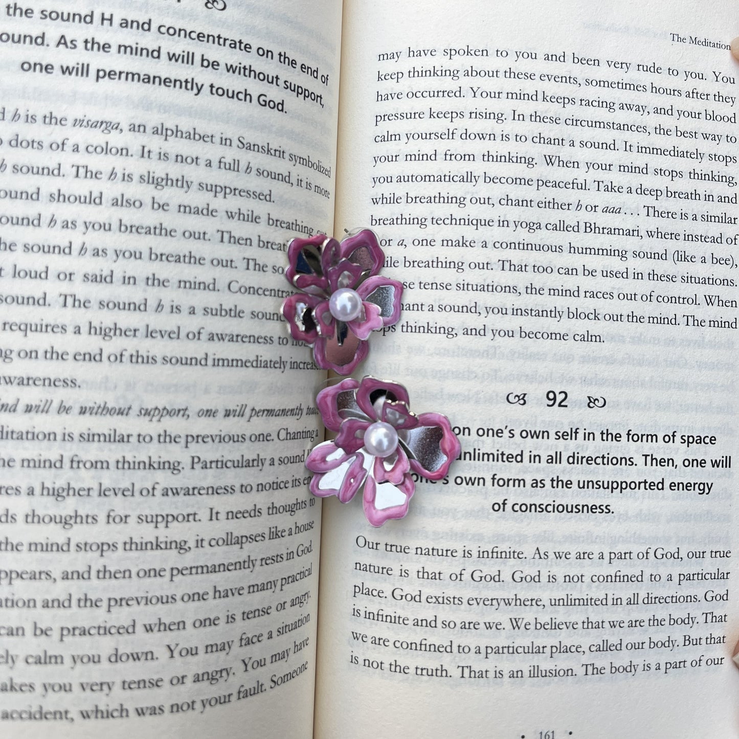 Pink Petal Pearl Studs