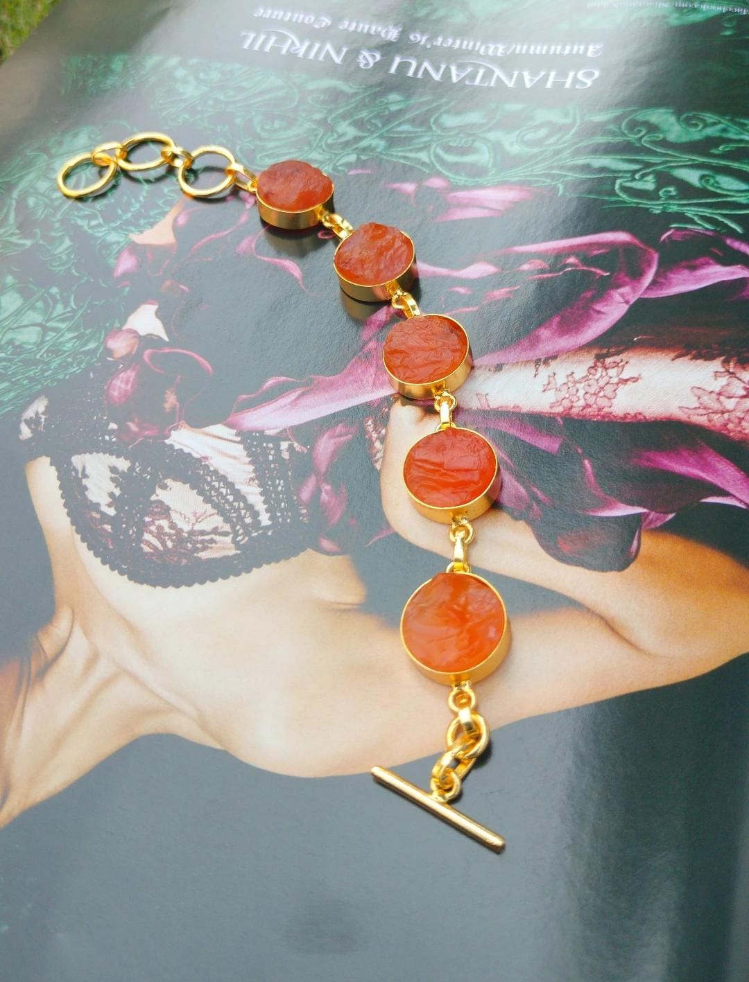 Sunstone Link Bracelet