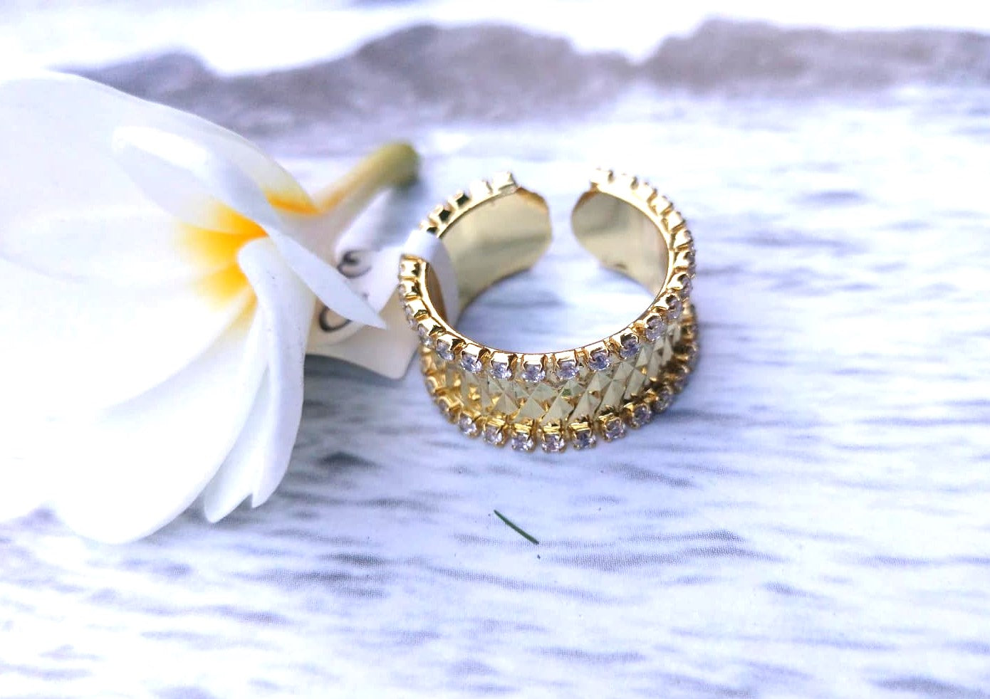 Triangle Diamond Ring