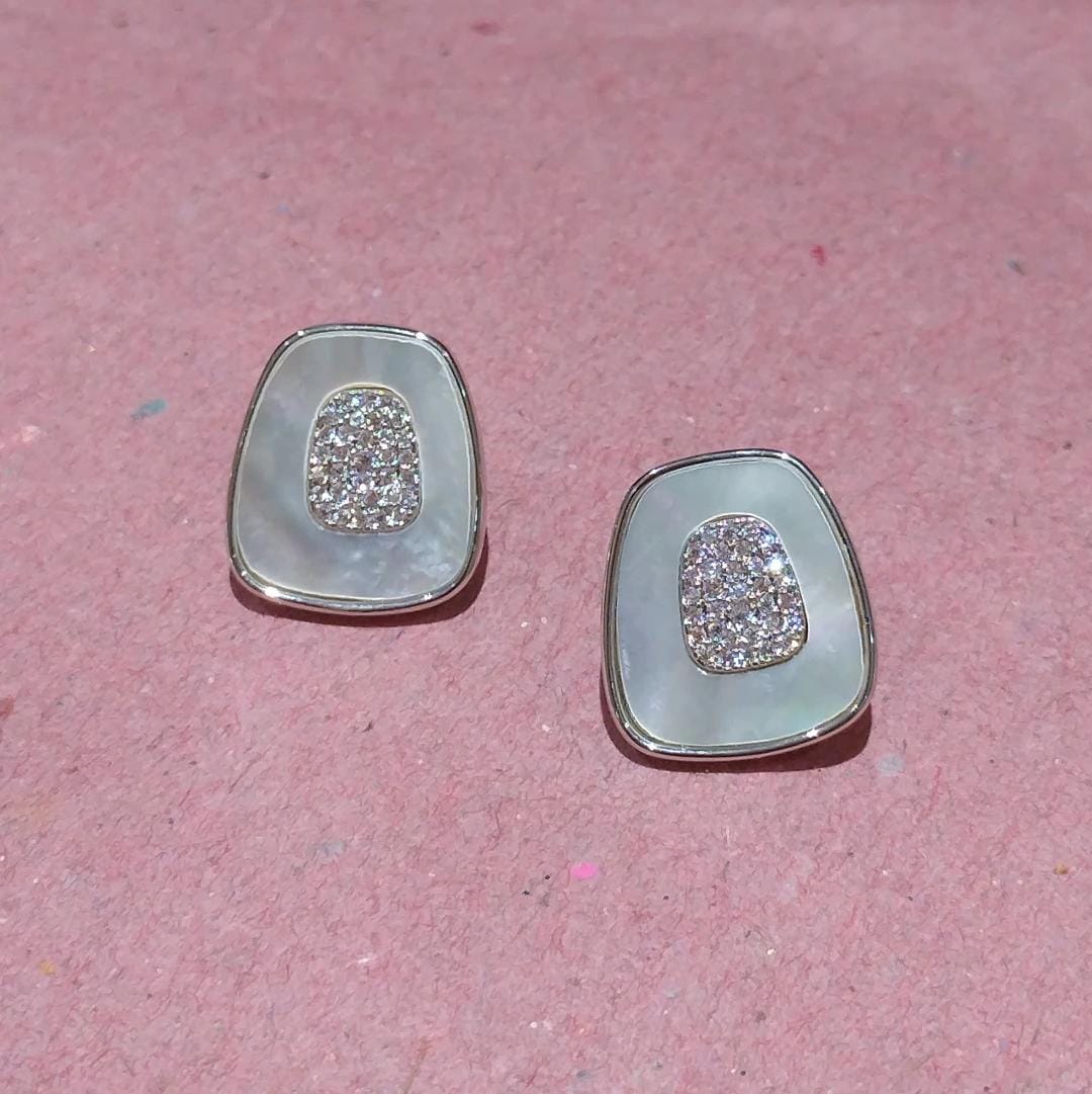 Silver Shell Studs