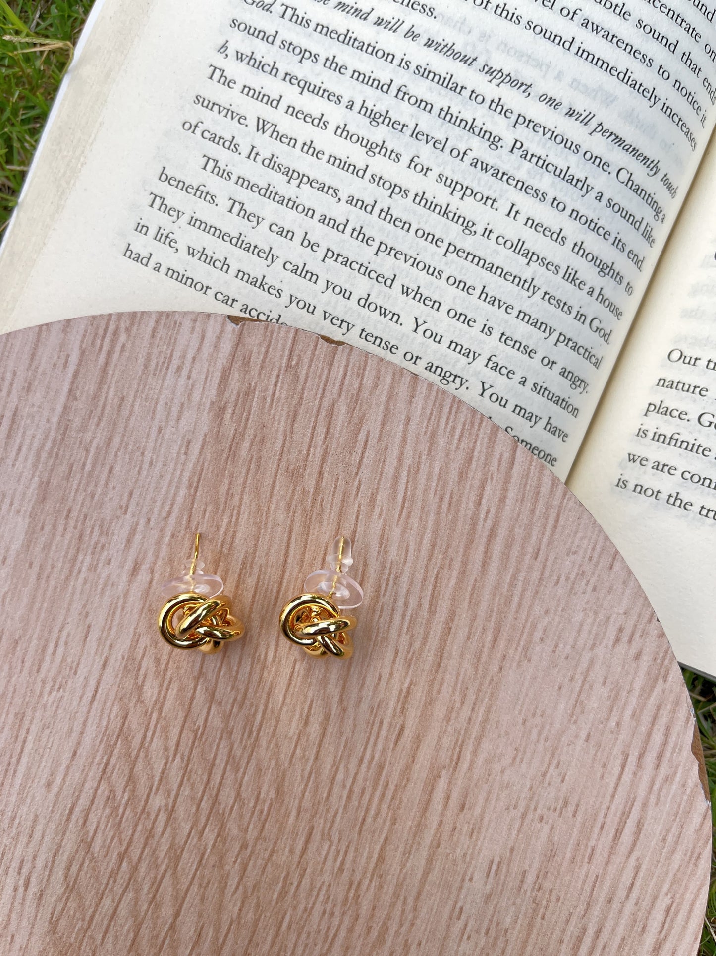 Knotted Gold Studs