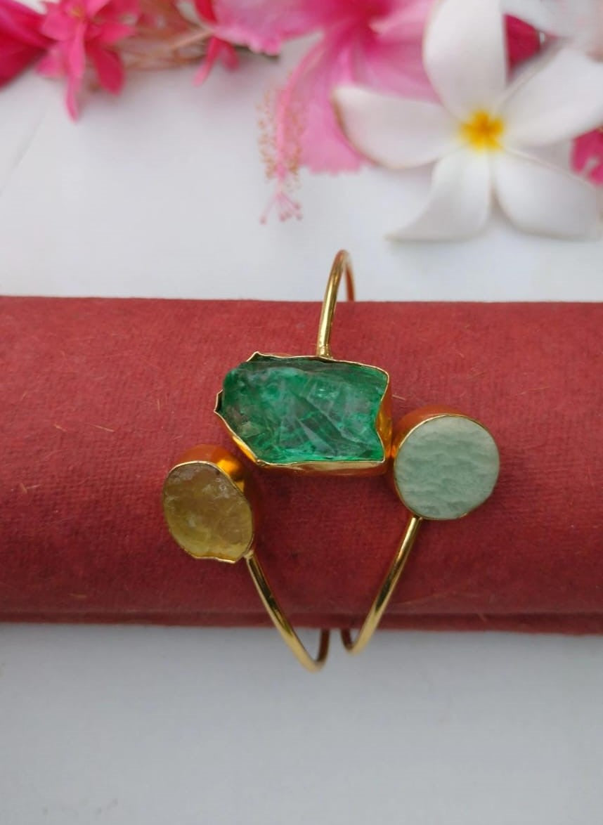 Gemstone Duo Delicate cuff