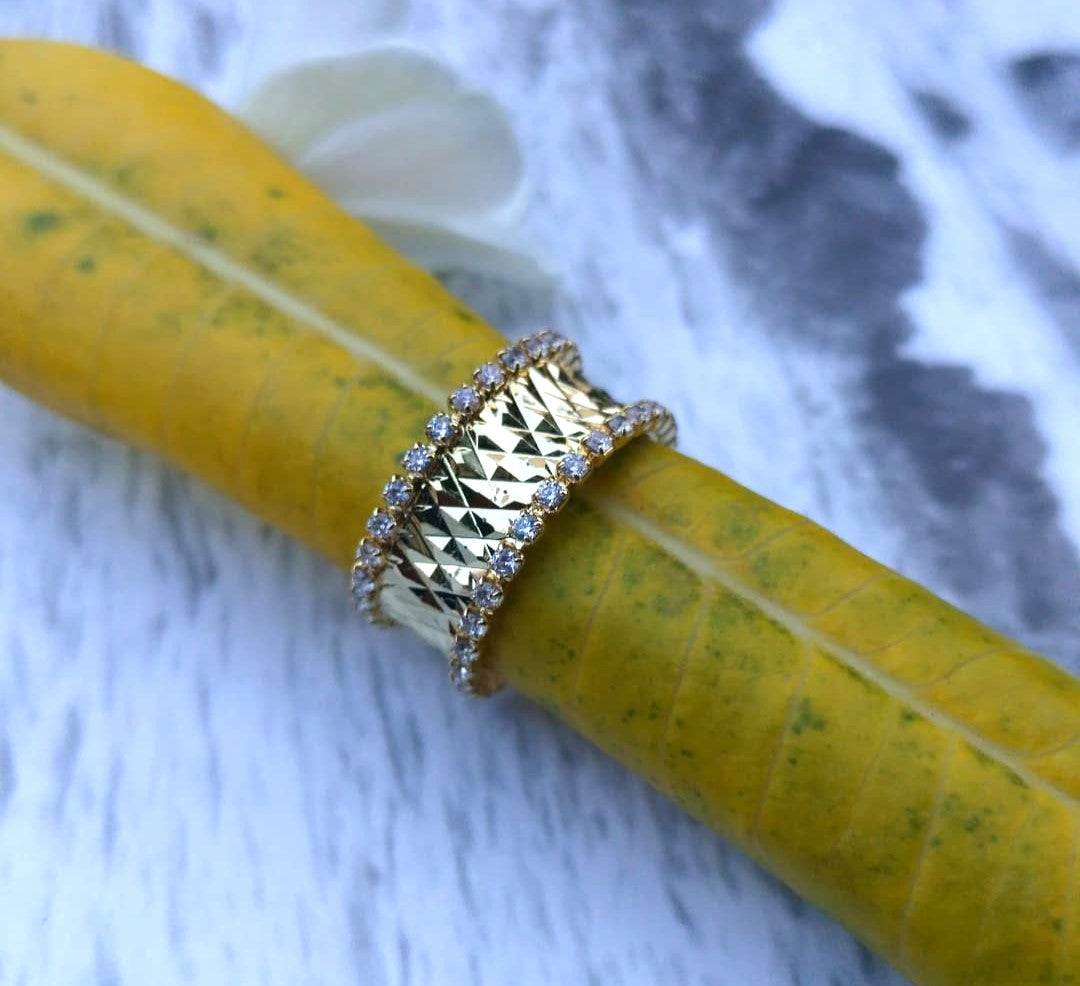 Triangle Diamond Ring