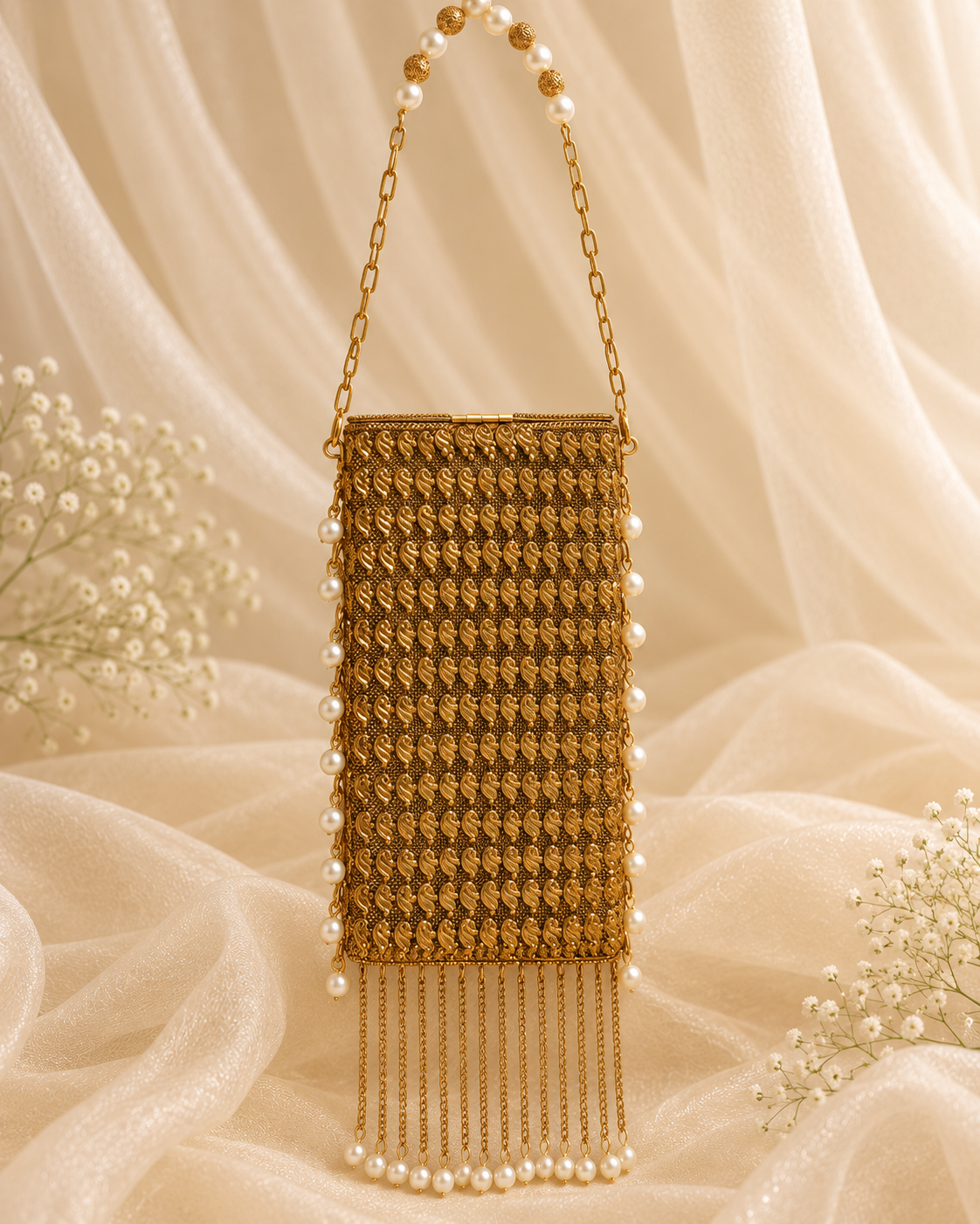 Antique Royale mobile clutch