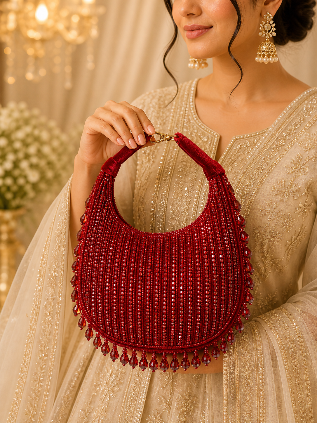 Ruby Beaded Clutch (big)