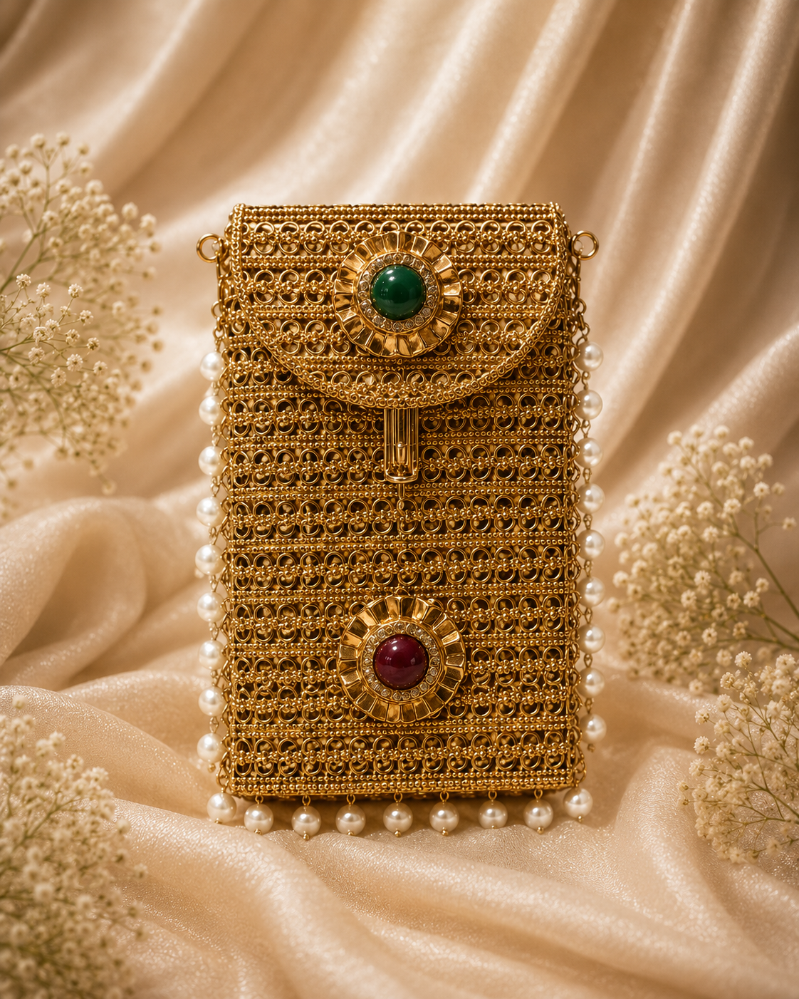 Antique Opulence mobile clutch
