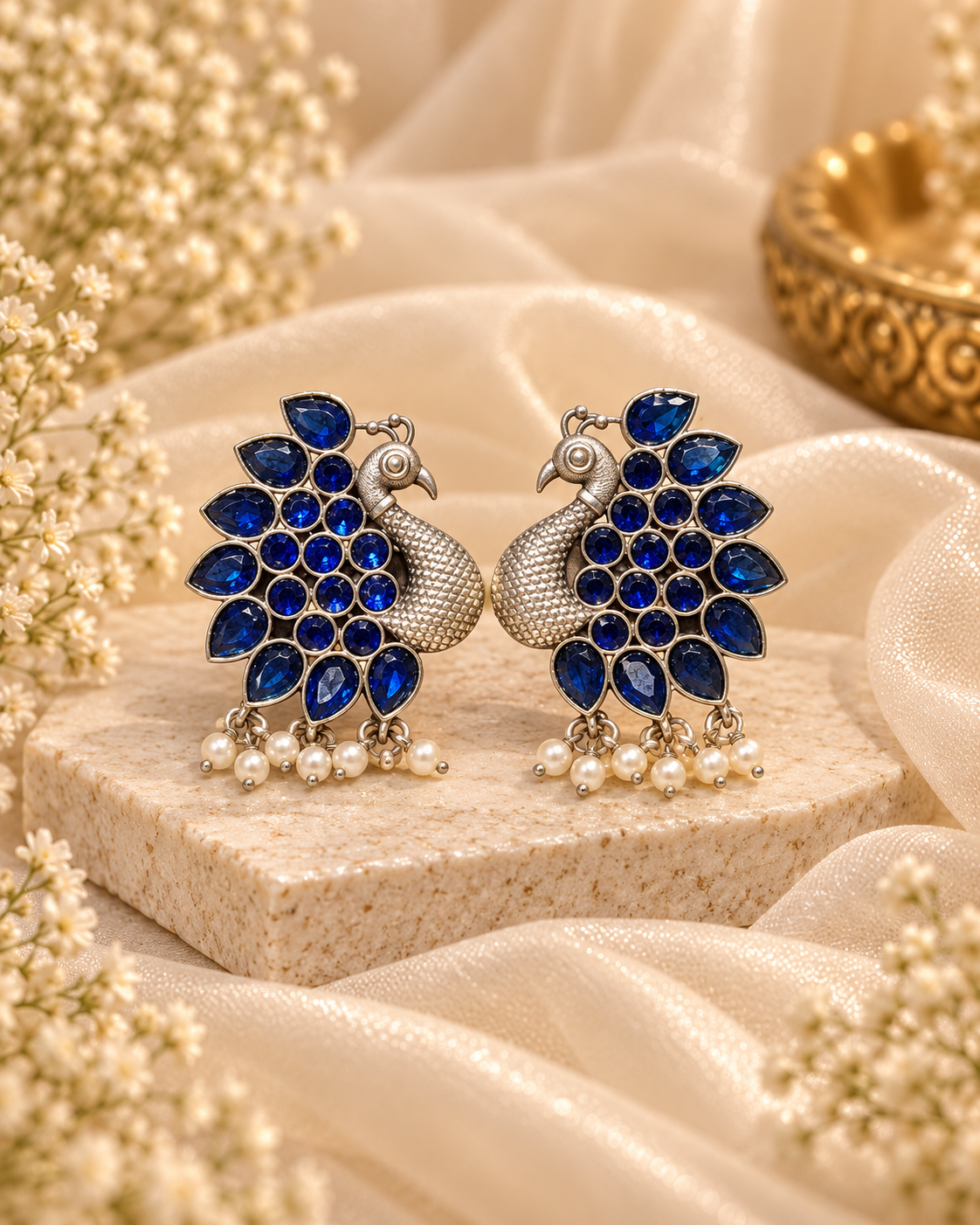 Regal Silver & Sapphire Bridal Combo