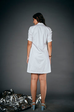 PALM LEAF SHIRT DRESS