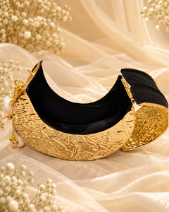 Golden Shell Luxe Clutch [Medium ]