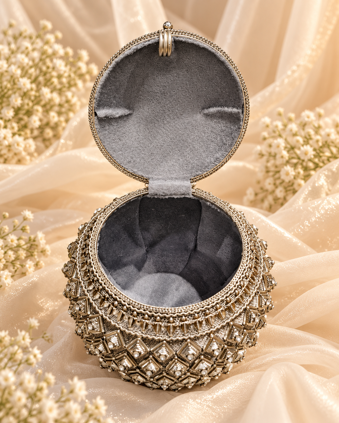 Noor Royale Silver Bridal Potli [big]
