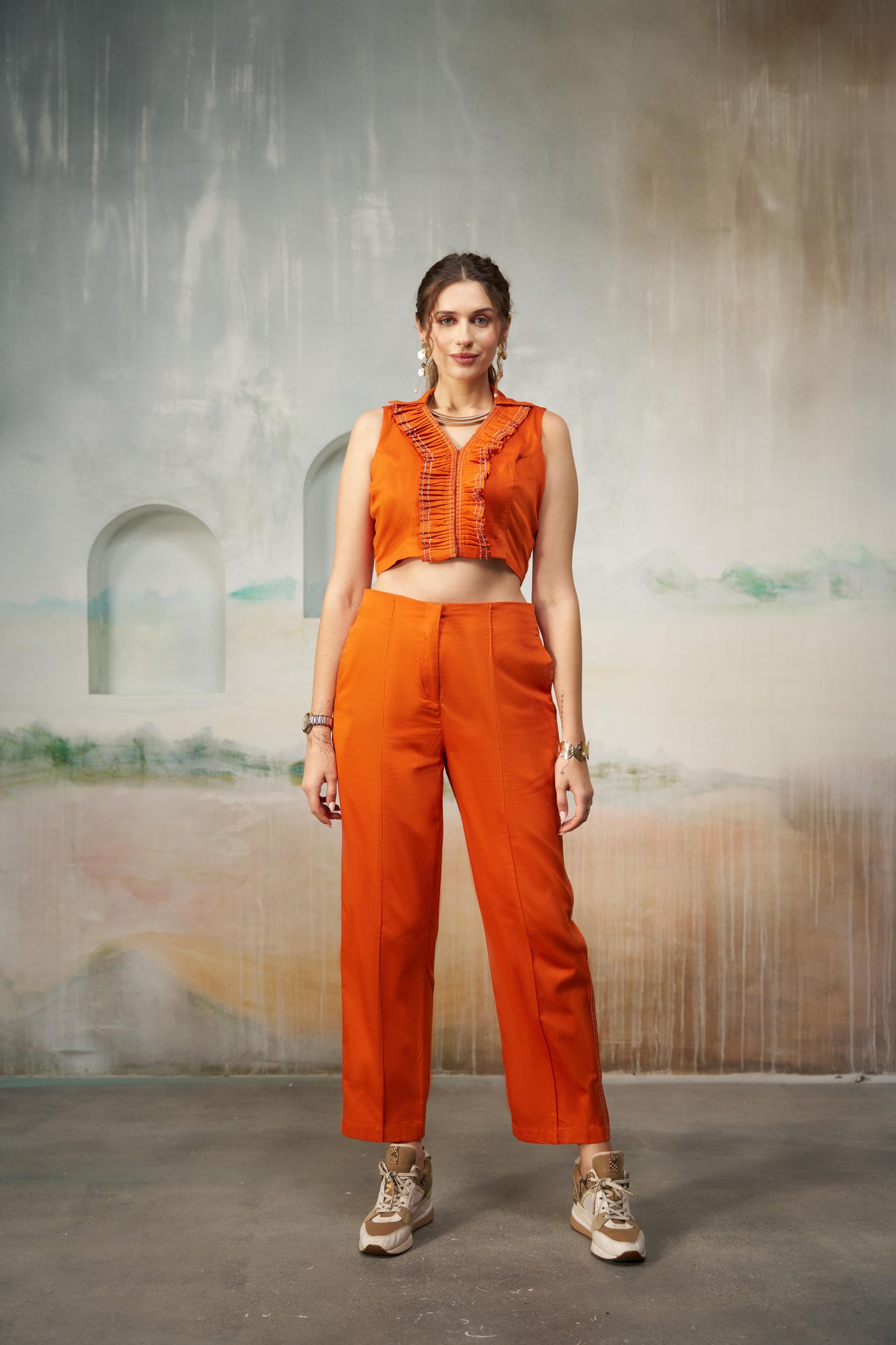Vibrant Orange Co-ord Set