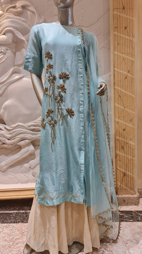 Pastel Blue Kurta Set