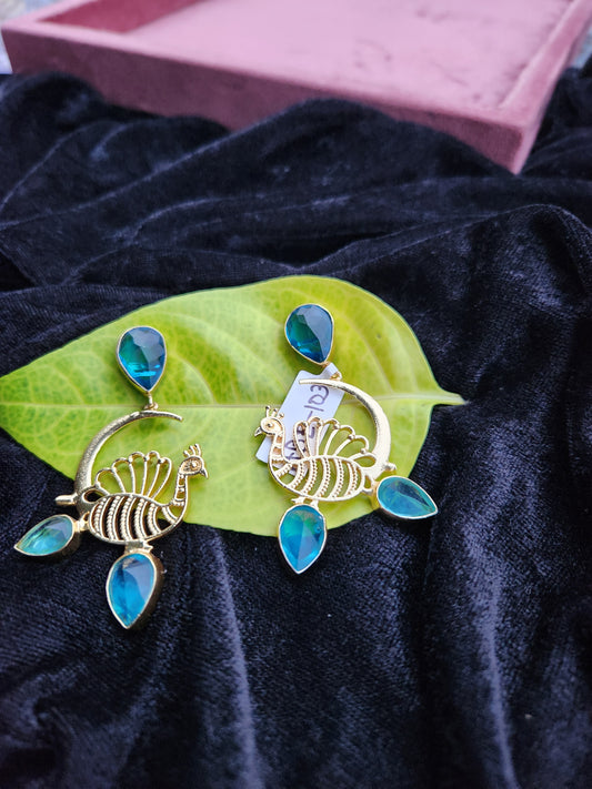 Peacock Moon Magic Earrings