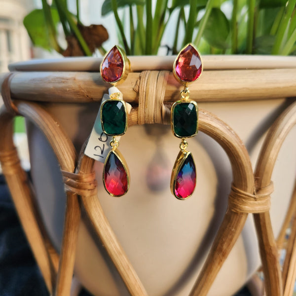 Vibrant Gemstone Earrings