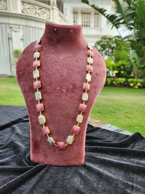 Pink and White Elegance Necklace