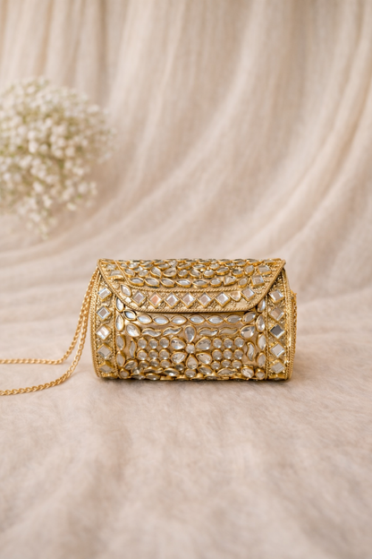 Aafreen Kundan Luxe Clutch