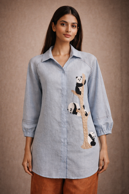 Blue Pollar Bear Shirt