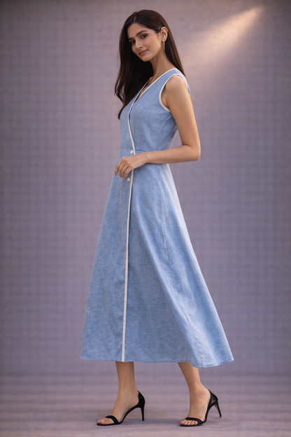 Blue Long Dress