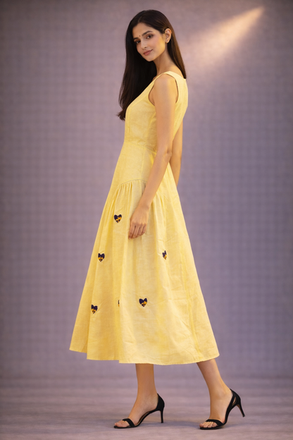 Heart Yellow Dress