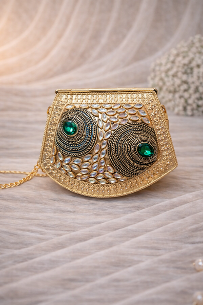 Aqua Heritage Clutch (Mini)