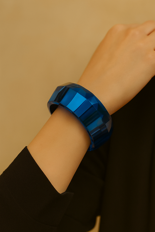 Crystal Blue Bangle