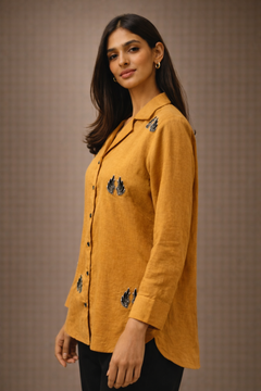 Mustard Wings Linen Shirt