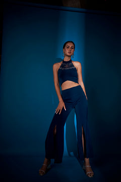 TEAL HALTER CO-ORD SET