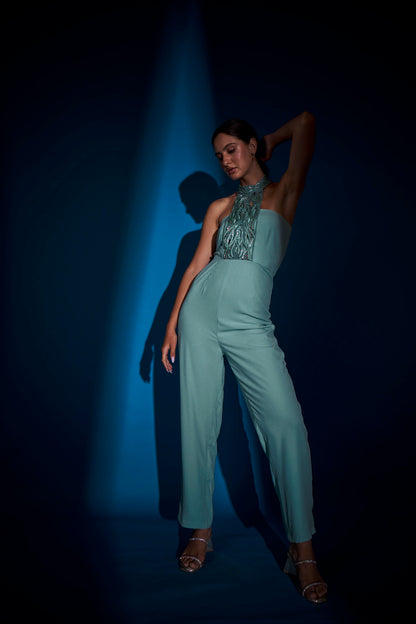 SAGE CUTWORK JUMPSUIT