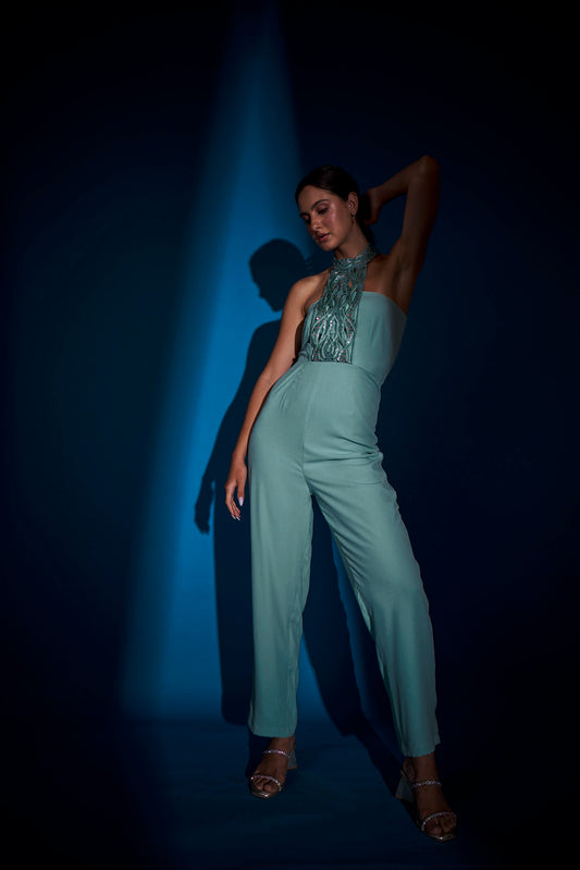 SAGE CUTWORK JUMPSUIT
