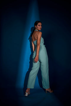 SAGE CUTWORK JUMPSUIT