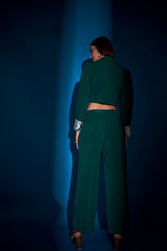 GREEN BIG CUFF CO-ORD SET