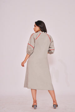 MAPLE LEAF EMBELLISHED DRESS