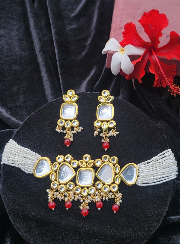 Square Choker Set Red