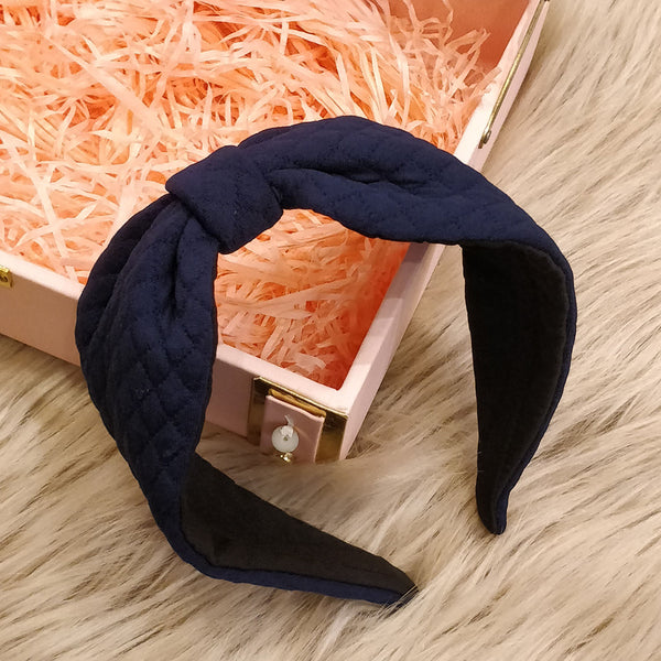 Navy Blue Solid Headband Only