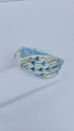 Shenanigans In Powder Blue Hairband | Bells
