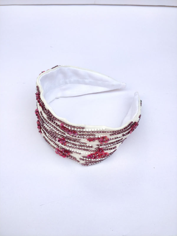 Abstract Roots In White Hairband Cum Bandana
